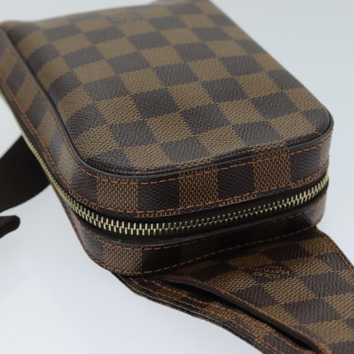 Louis Vuitton Geronimos Waist Bag Damier Brown Canvas Shoulder Bag