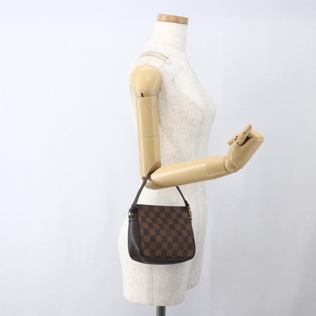 Louis Vuitton Trousse Make Up Bag Damier Brown Canvas Clutche & Pouche Bag