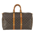 Louis Vuitton Keepall Bag Monogram Canvas Brown Canvas Travel Bag
