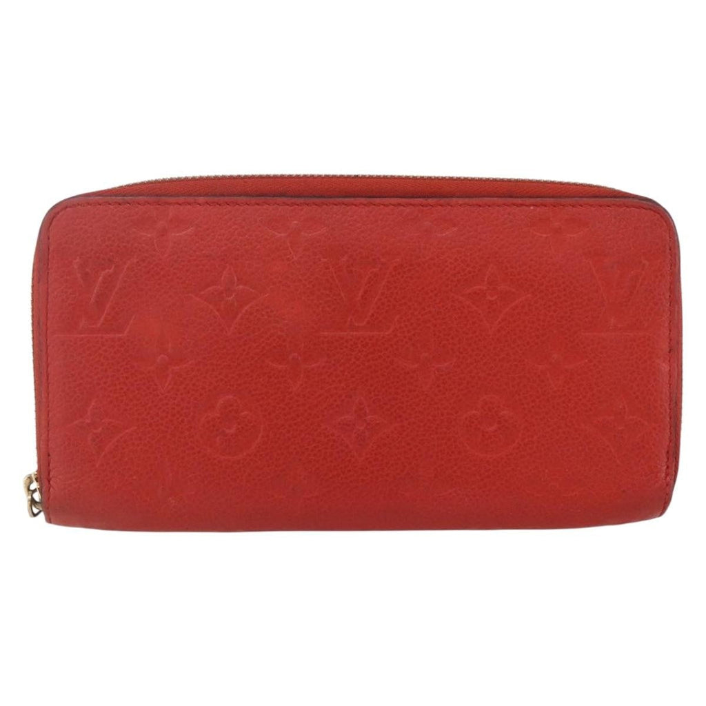 Louis Vuitton Portefeuille Zippy Monogramme Empreinte Monogramme Empreinte Red Leather Wallets Accessory