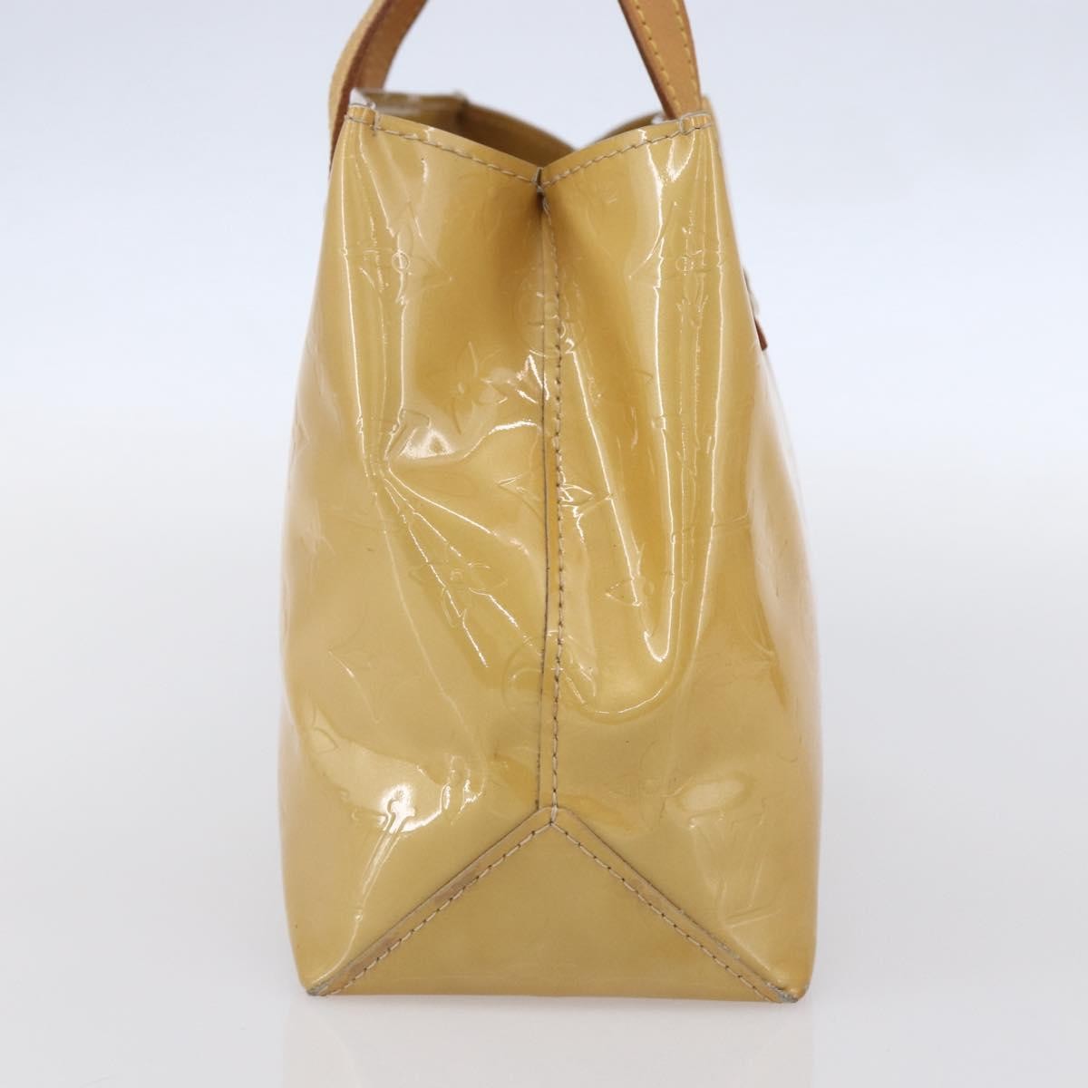 Louis Vuitton Reade Handbag Monogram Vernis Beige Patent_Leather Handbag