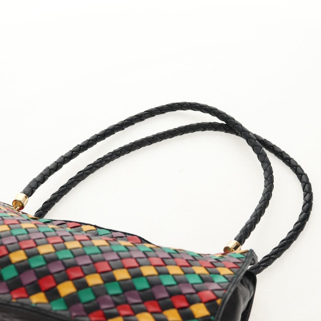 Bottega Veneta Intrecciato Shoulder Bag Leather Multicolour Leather Shoulder Bag Bag