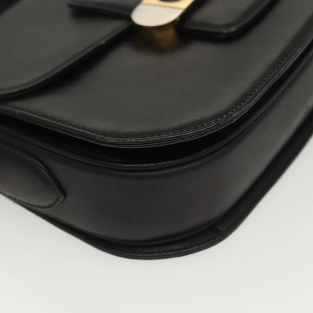 Celine Horse Carriage Shoulder Bag Leather Black Leather Bag