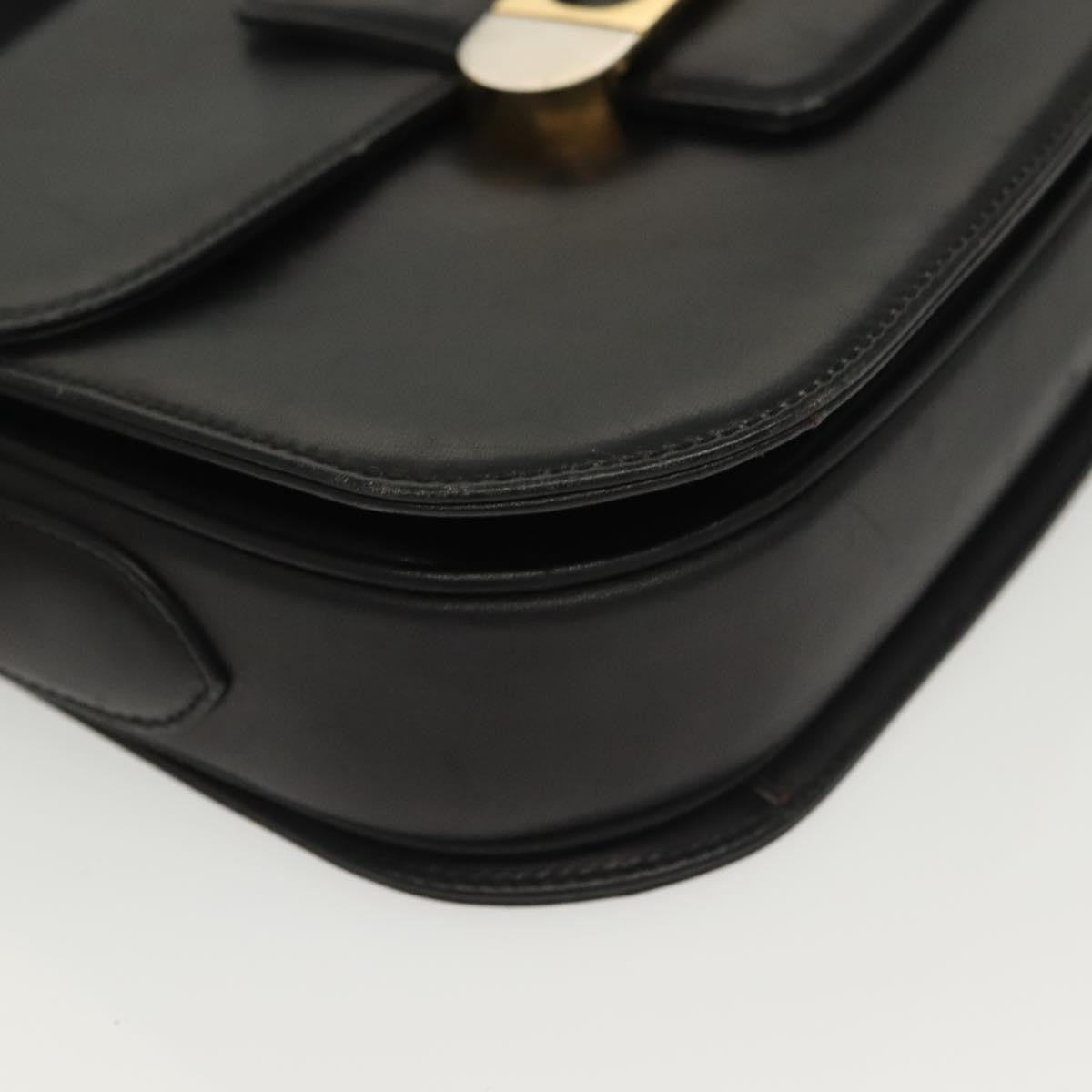 Celine Horse Carriage Shoulder Bag Leather Black Leather Bag