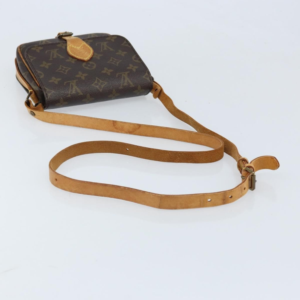 Louis Vuitton Cartouchiere Handbag Monogram Canvas Brown Canvas Shoulder Bag