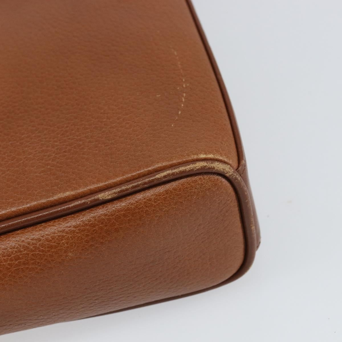 Burberry Vintage Shoulder Bag Leather Brown Leather Shoulder Bag