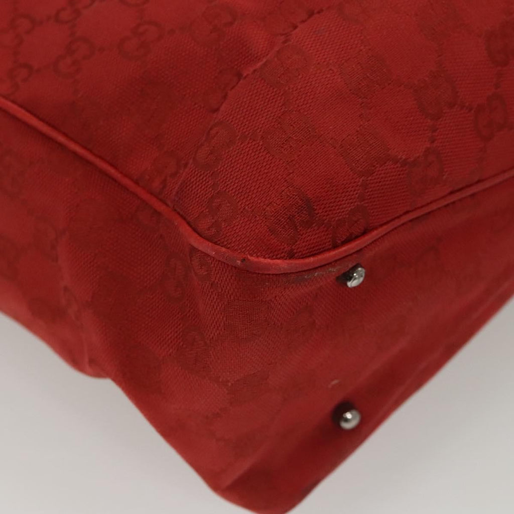 Gucci Vintage Open Tote Gg Canvas Red Canvas Tote Bag Bag (Pre-Owned)