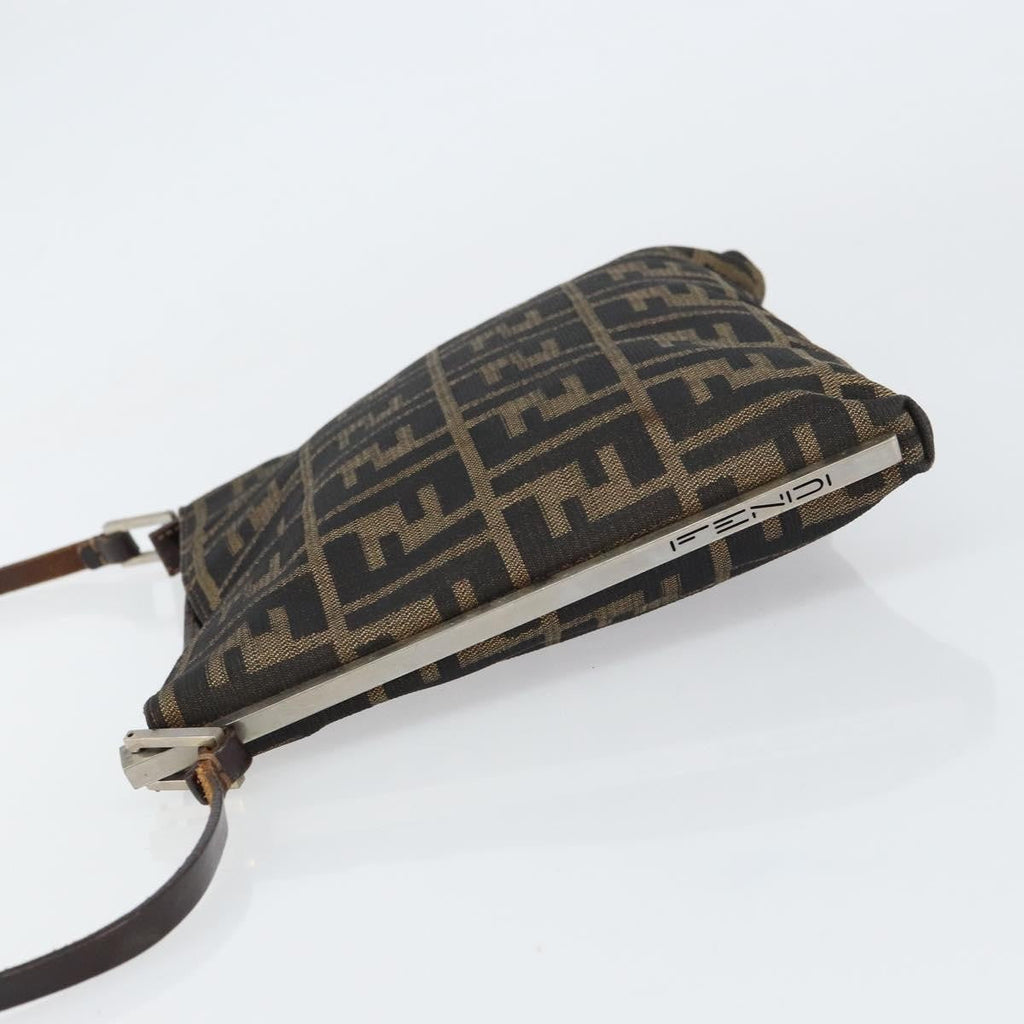 Fendi Vintage Shoulderbag Canvas Brown Canvas Shoulder Bag Bag