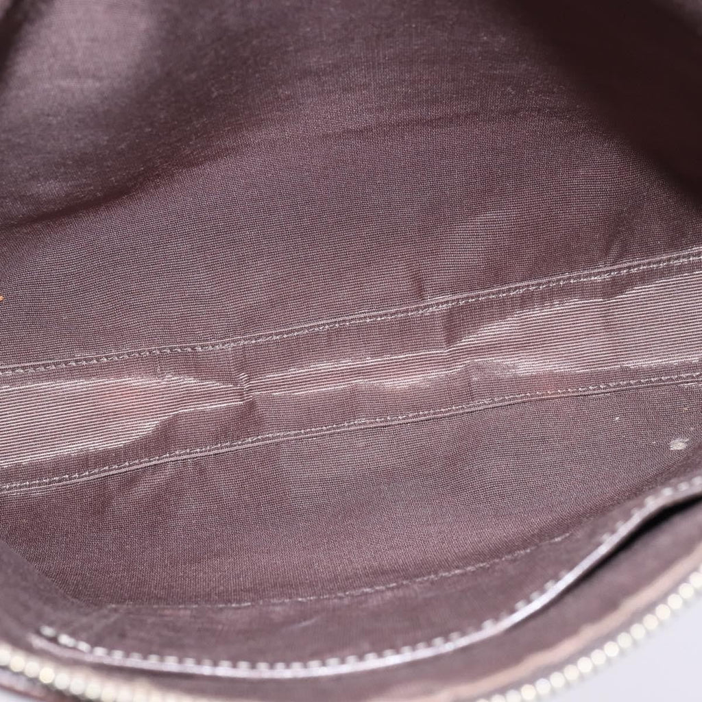 Burberry Nova Check Blue Label Canvas Gray Nylon Shoulder Bag