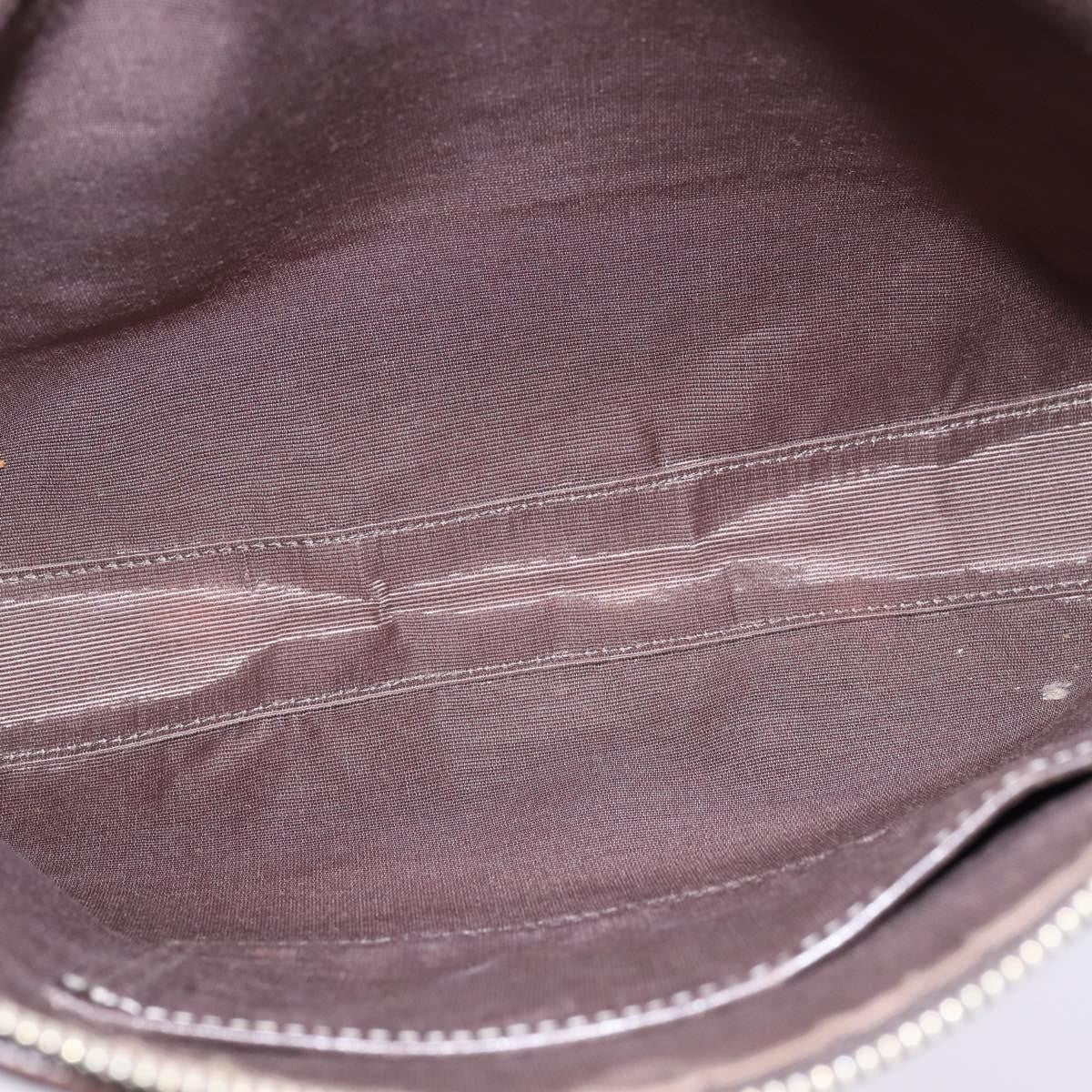 Burberry Nova Check Blue Label Canvas Gray Nylon Shoulder Bag
