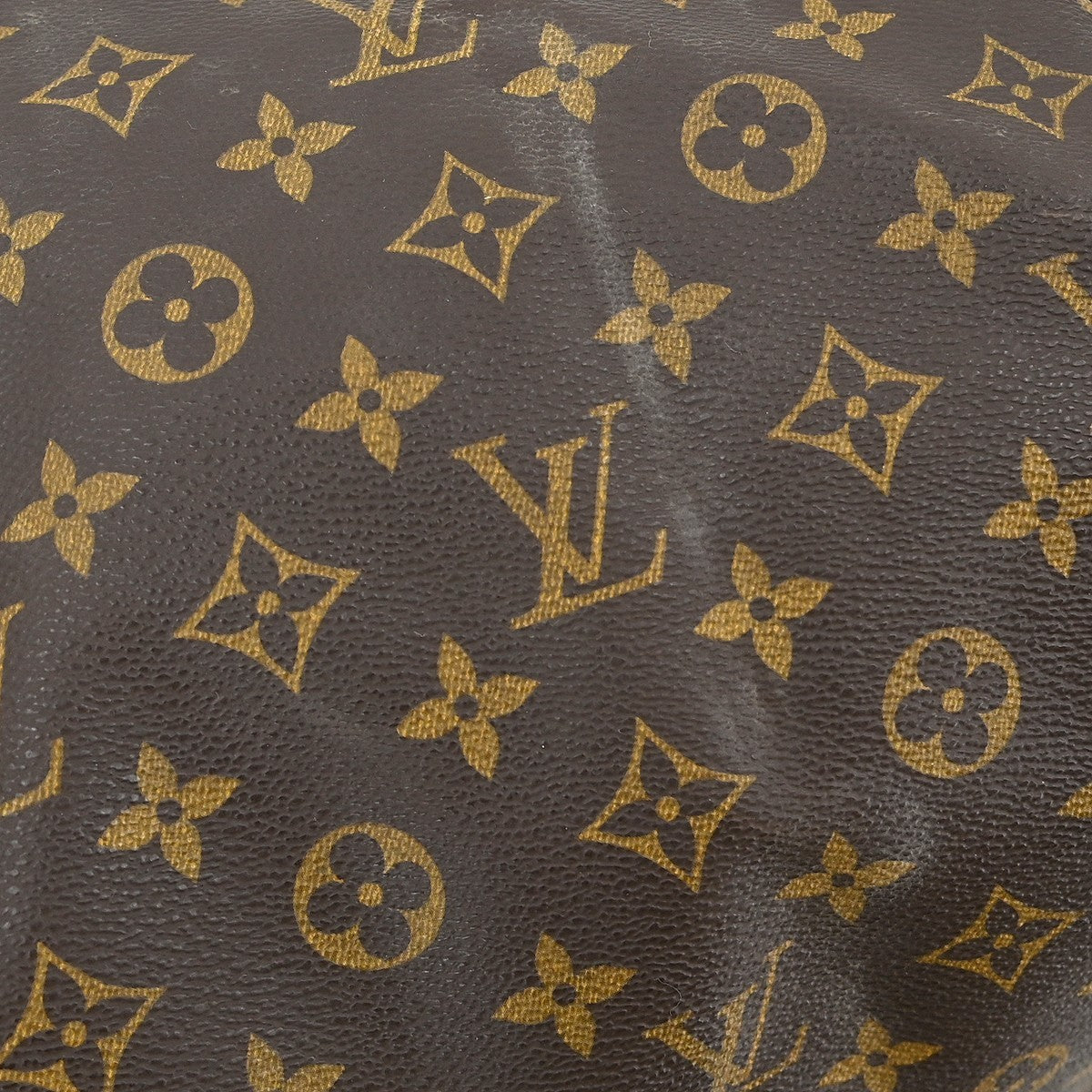 Louis Vuitton Speedy Handbag Monogram Canvas Brown Canvas,Leather Handbag