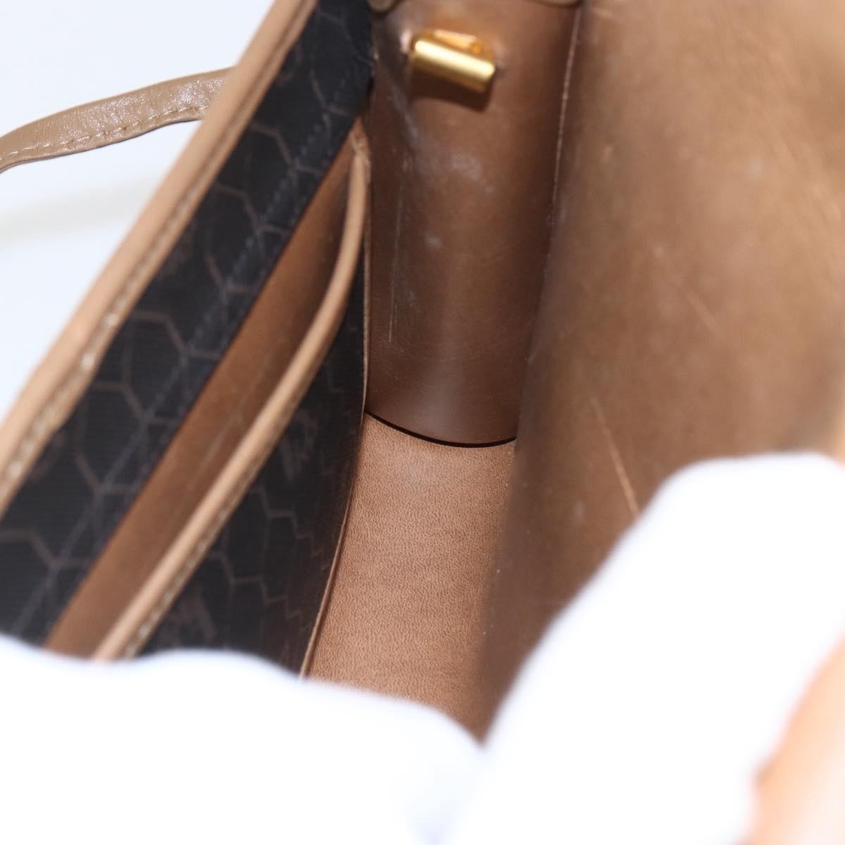Christian Dior Vintage Honeycomb Flap Crossbody Bag Canvas And Leather Black Canvas Shoulder Bag Bag (Pre-Owned)