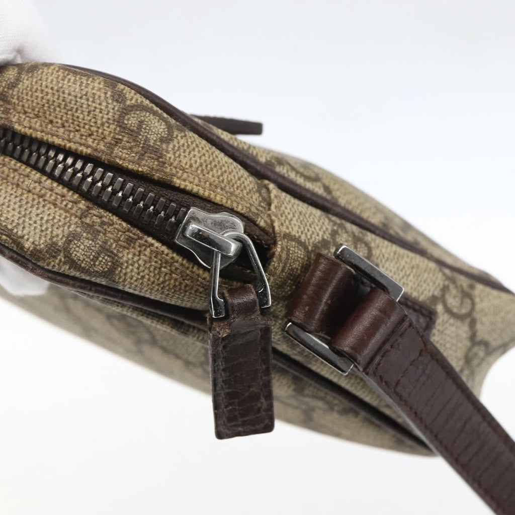 Gucci Wristlet Clutch Gg Coated Canvas Beige Canvas Clutche & Pouche Bag (Pre-Owned)