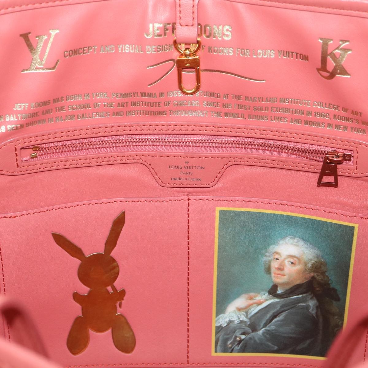 Louis Vuitton Neverfull Nm Tote Limited Edition Jeff Koons Titian Print Canvas Multicolour Canvas Tote Bag