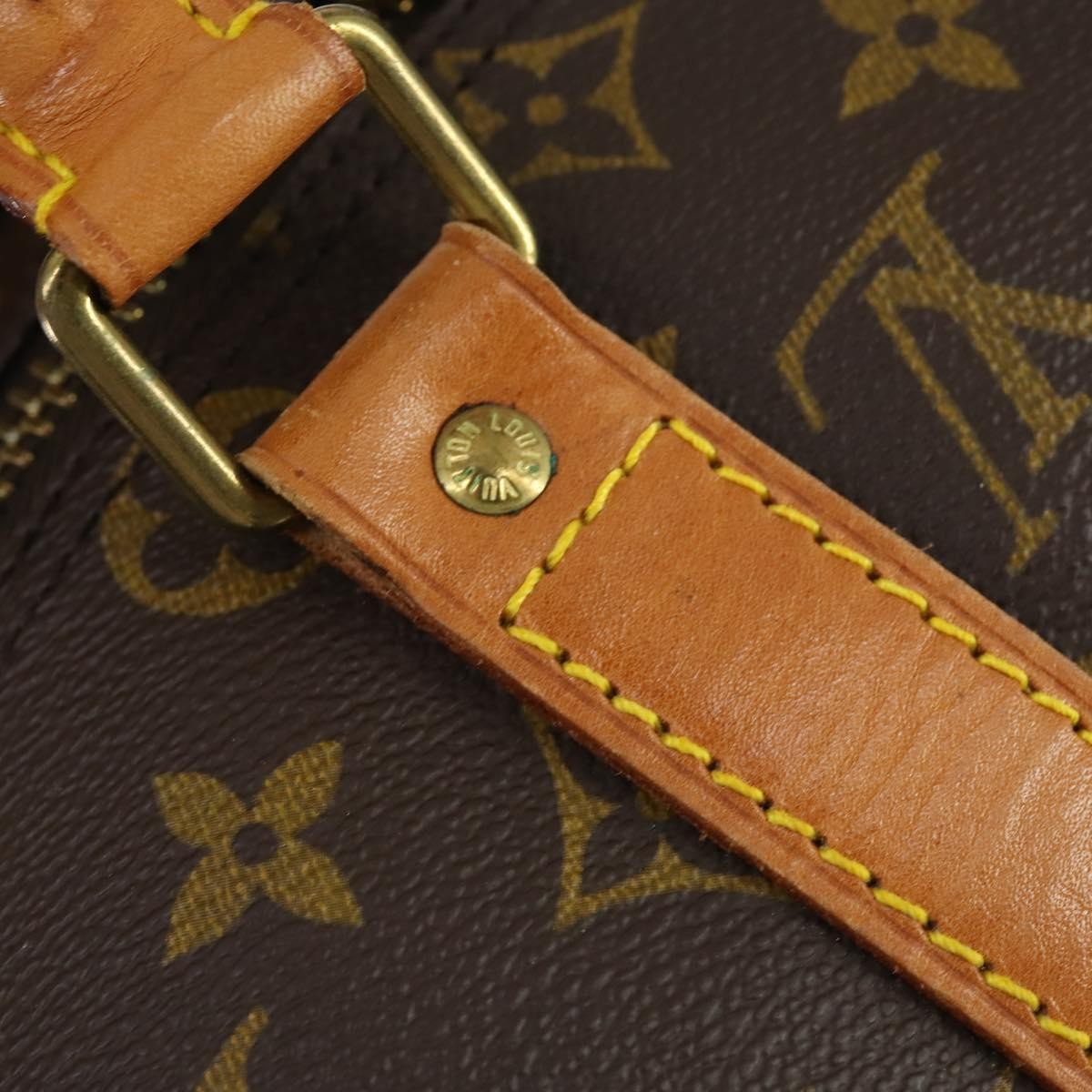 Louis Vuitton Keepall Bag Monogram Canvas Brown Canvas Travel Bag