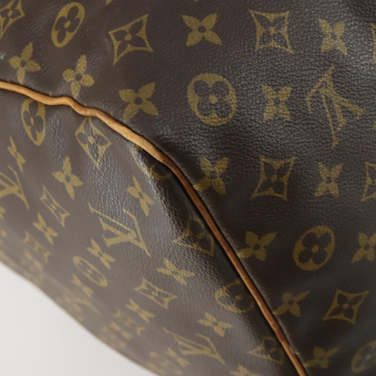 Louis Vuitton Keepall Bag Monogram Canvas Brown Canvas Travel Bag