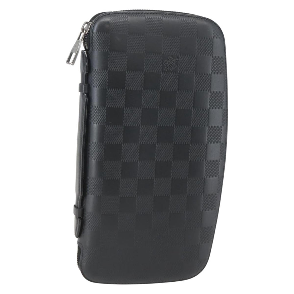 Louis Vuitton Organiser Atholl Leather Black Leather Bag