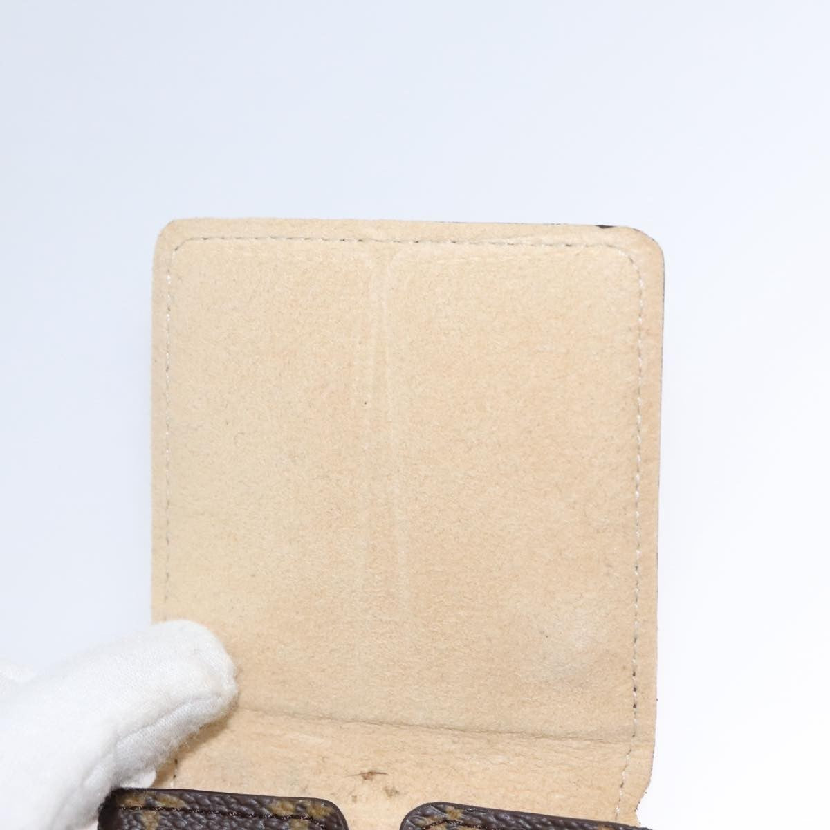 Louis Vuitton Case Jewelry Box Canvas Brown Canvas Wallets Accessory