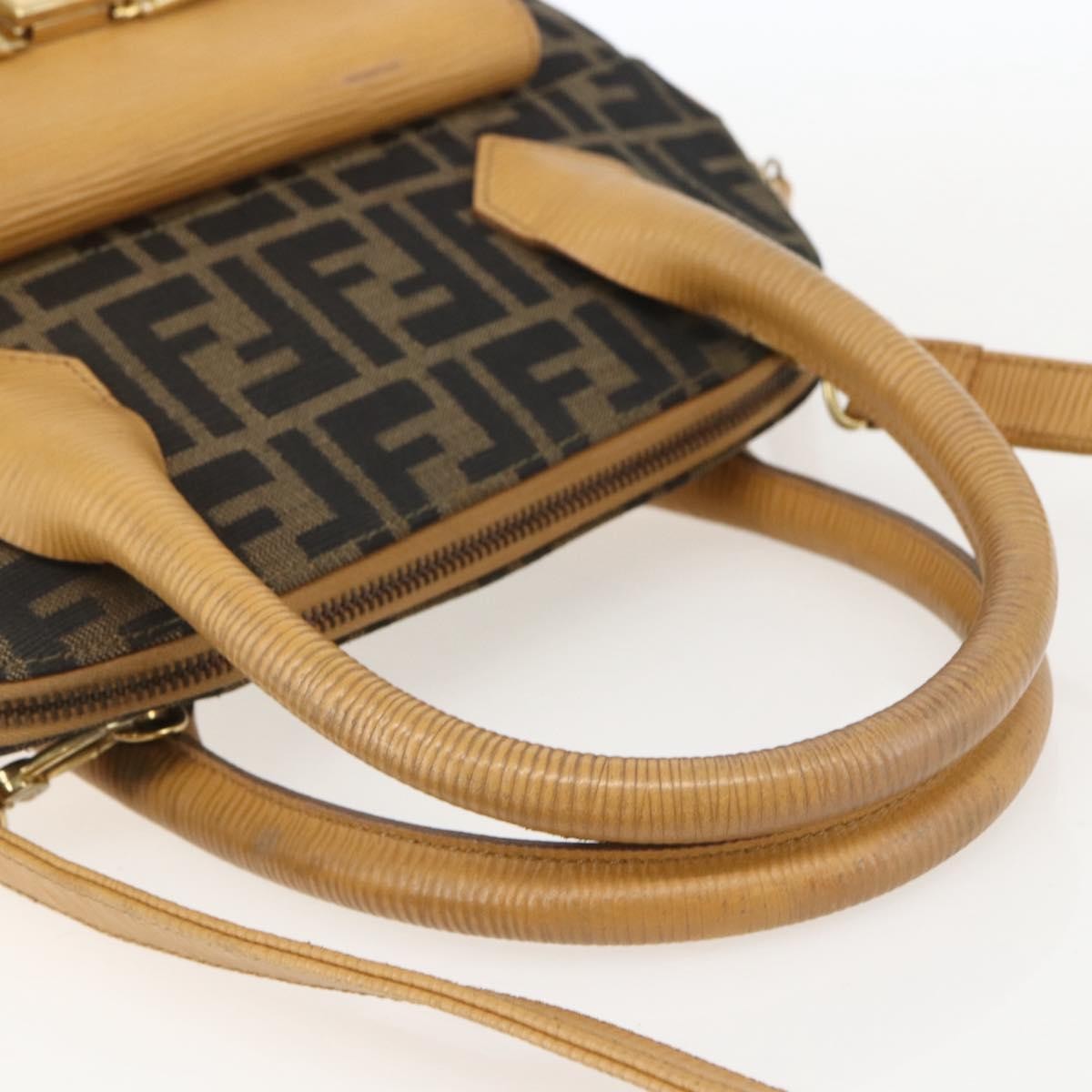 Fendi Vintage Zucca Handbag Zucca Brown Canvas Handbag