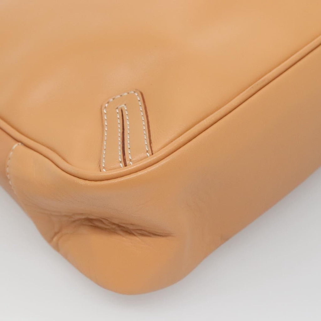 Burberry Shoulder Bag Leather Beige Leather Shoulder Bag