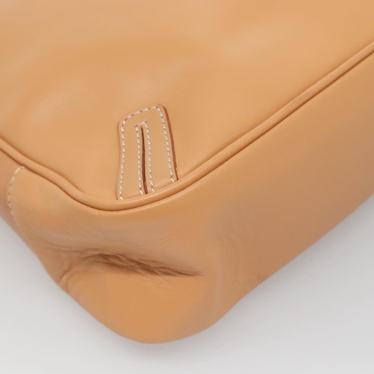 Burberry Shoulder Bag Leather Beige Leather Shoulder Bag