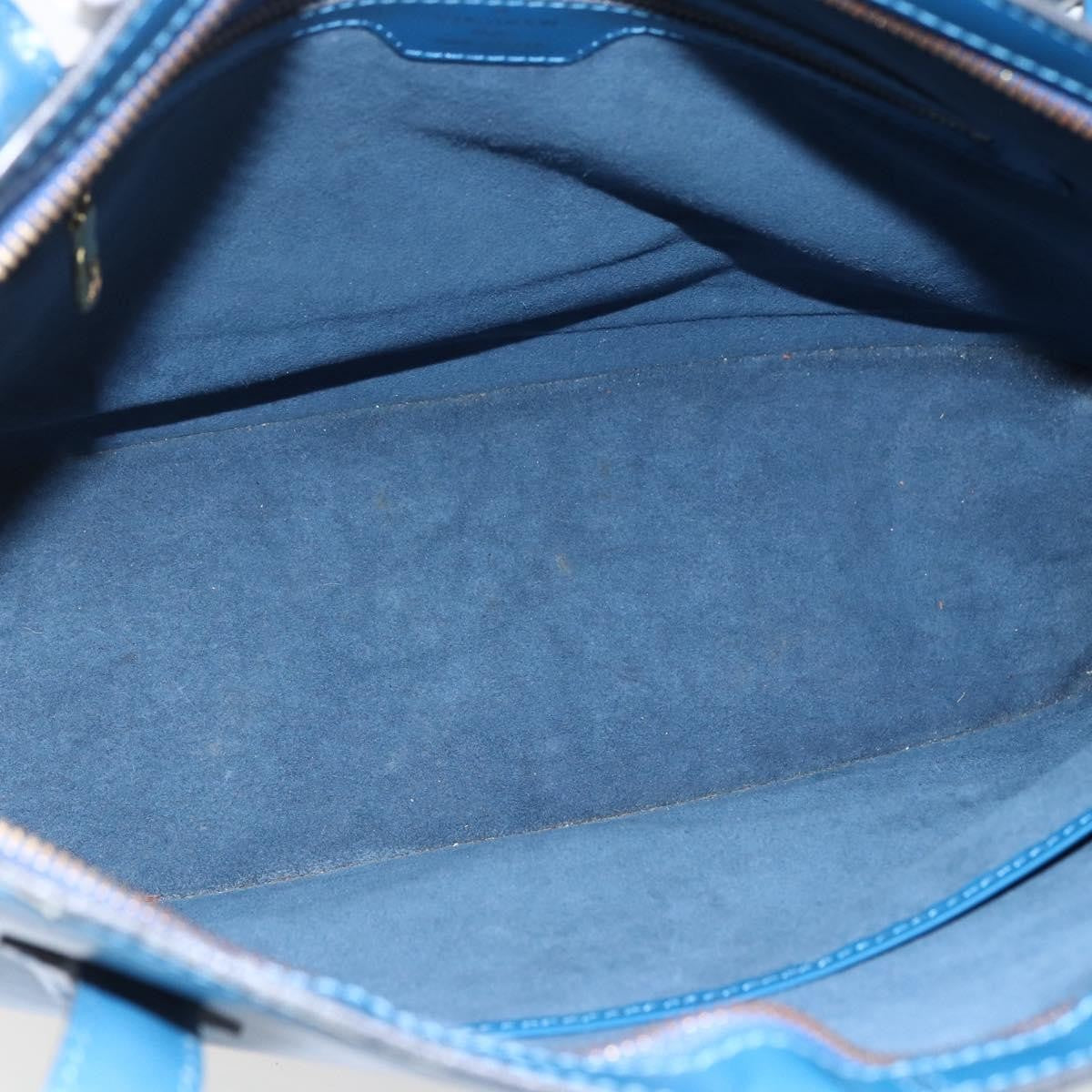 Louis Vuitton Lussac Handbag Epi Leather Blue Leather Shoulder Bag