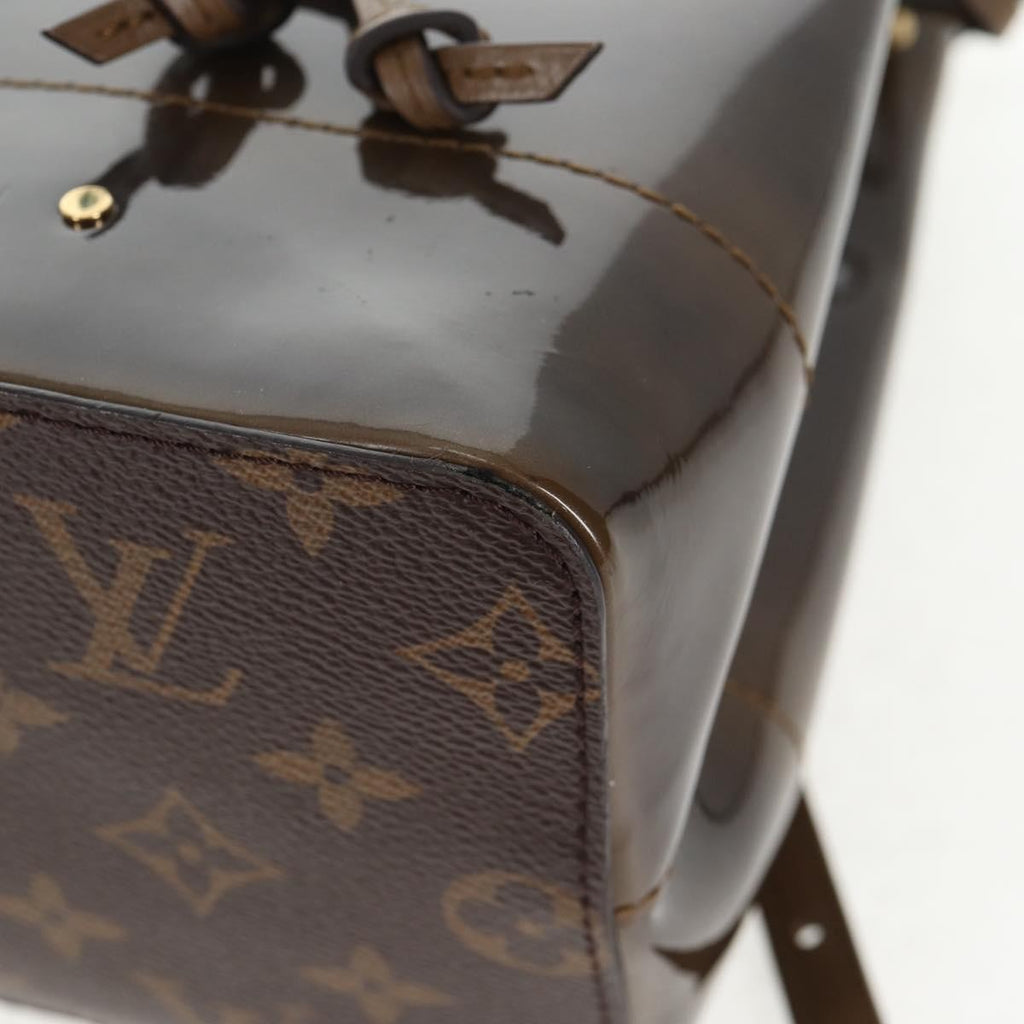 Louis Vuitton Hot Springs Backpack Vernis With Monogram Canvas Khaki Canvas Backpack Bag