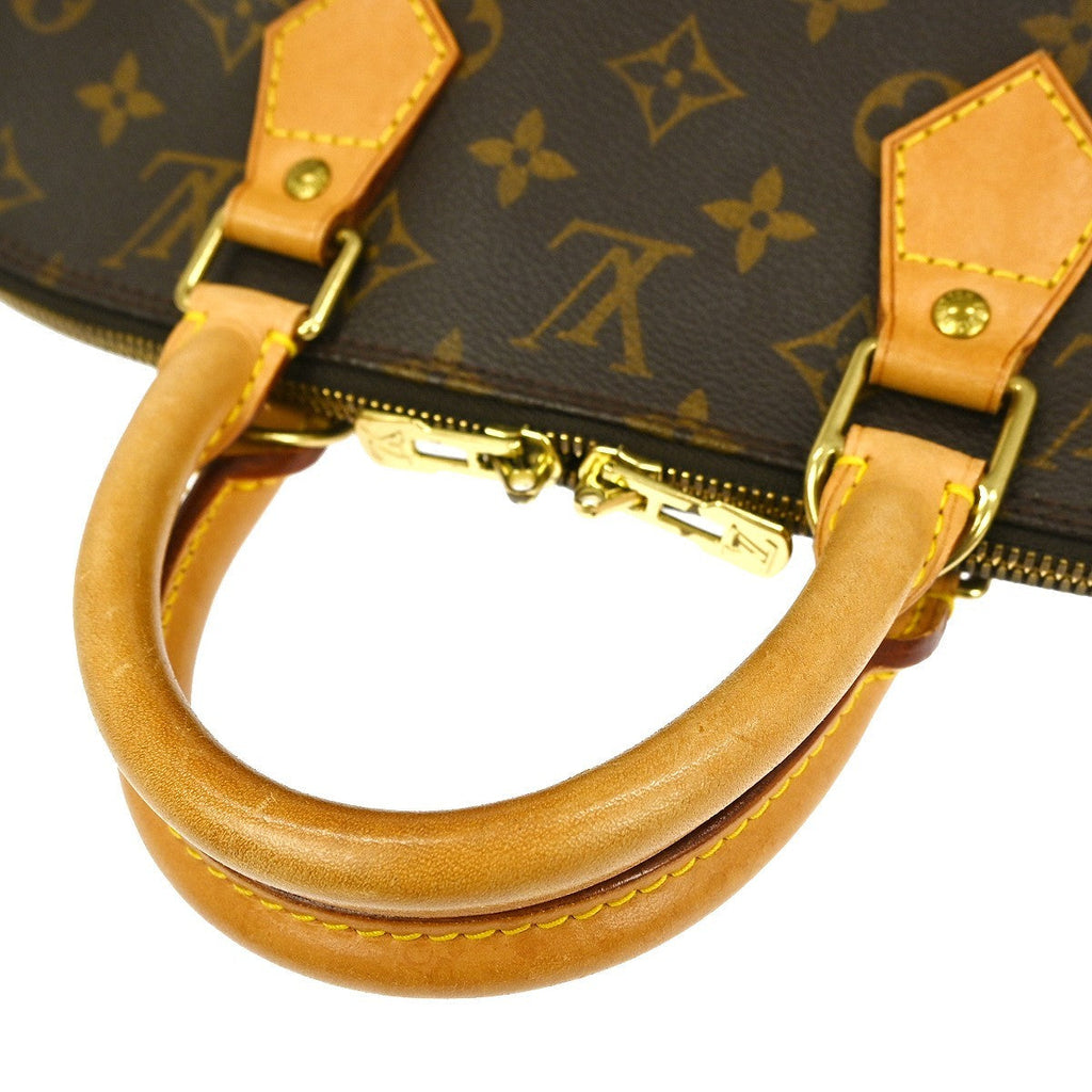 Louis Vuitton Alma Handbag Monogram Canvas Brown Canvas Handbag