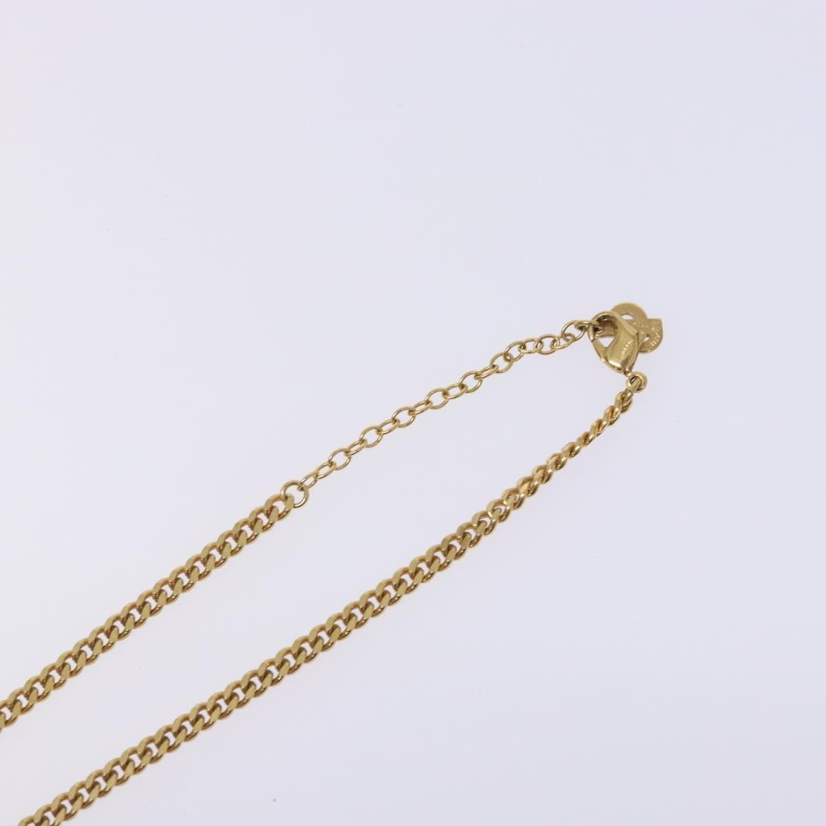 Christian Dior Cd Pendant Necklace Gold-Plated Gold Metal Jewelry (Pre-Owned)