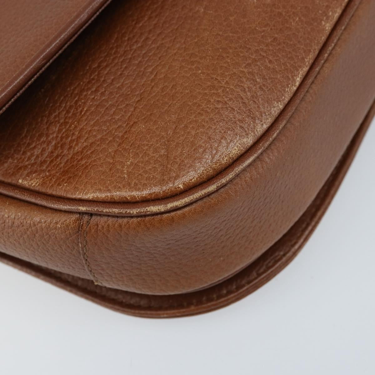 Burberry Flap Shoulder Bag Leather Brown Leather Shoulder Bag
