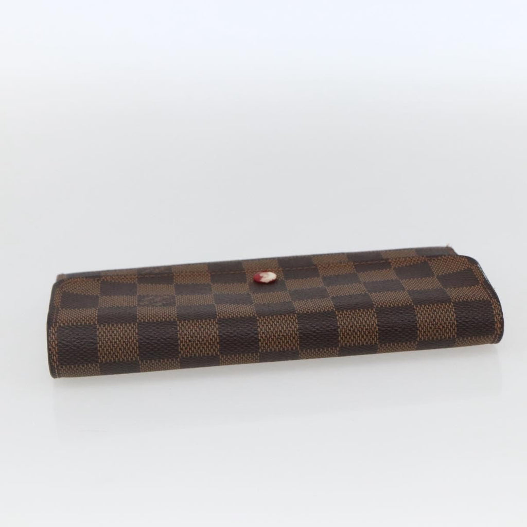 Louis Vuitton Emilie Wallet Damier Brown Canvas Wallets Accessory