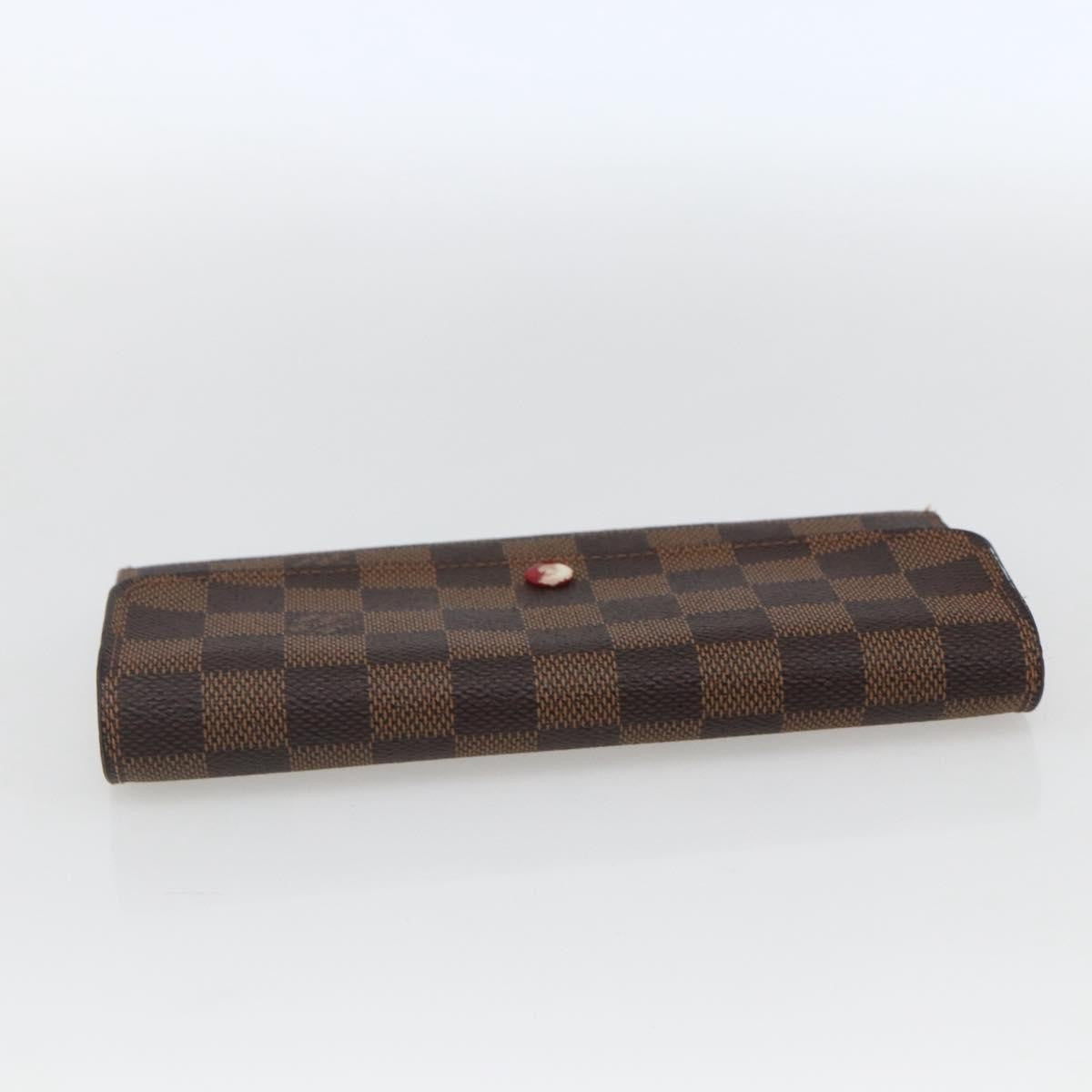 Louis Vuitton Emilie Wallet Damier Brown Canvas Wallets Accessory