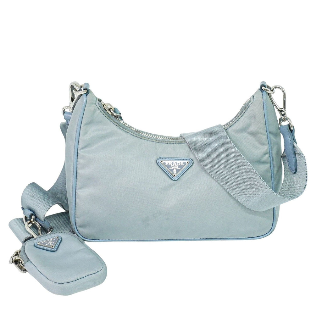 Prada Re-Edition 2005 Shoulder Bag Tessuto Blue Nylon Shoulder Bag Bag