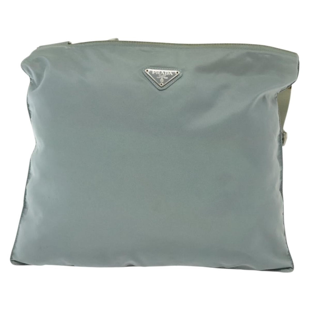 Prada Flat Messenger Bag Tessuto Blue Nylon Shoulder Bag Bag