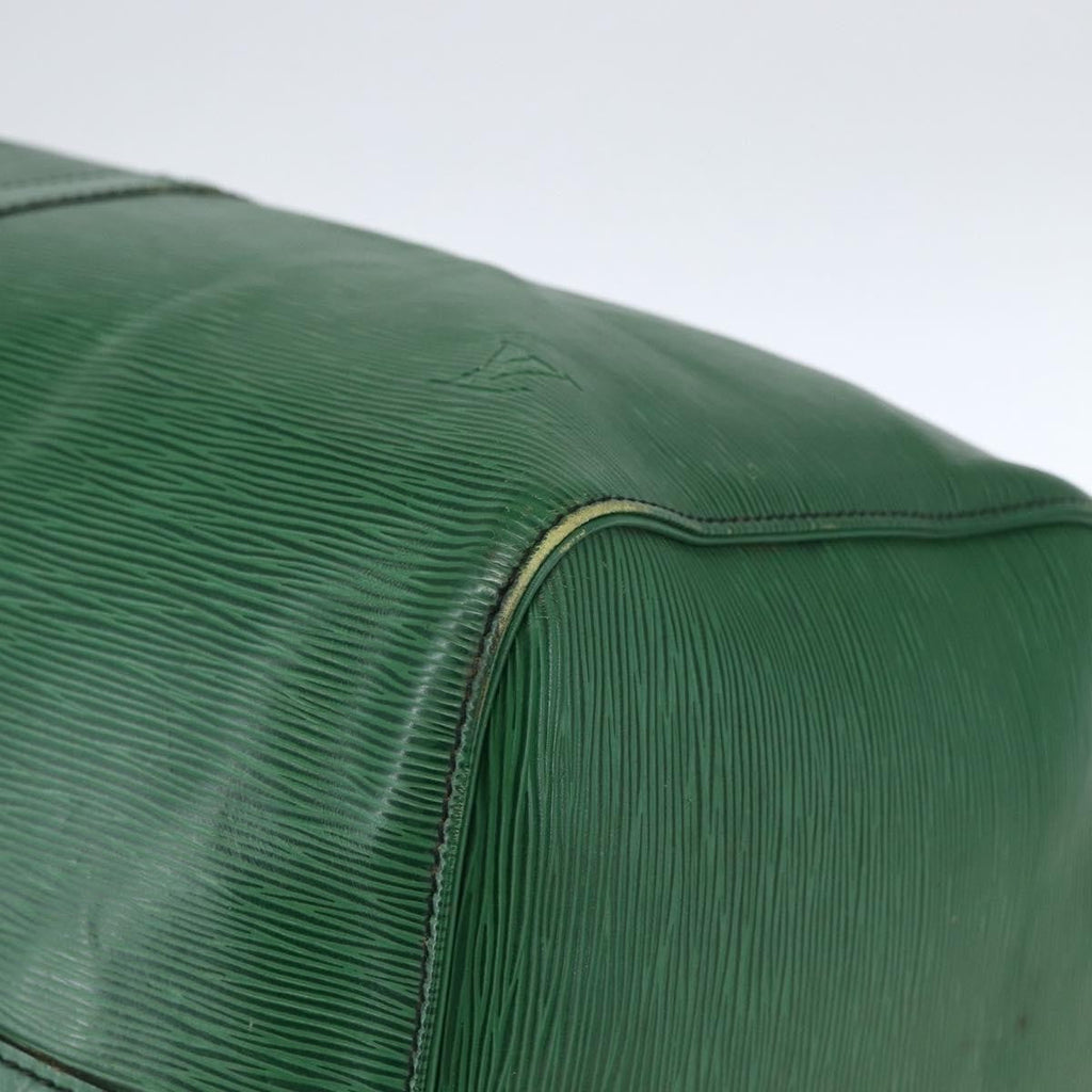 Louis Vuitton Keepall Bag Epi Leather Green Epi Leather Travel Bag