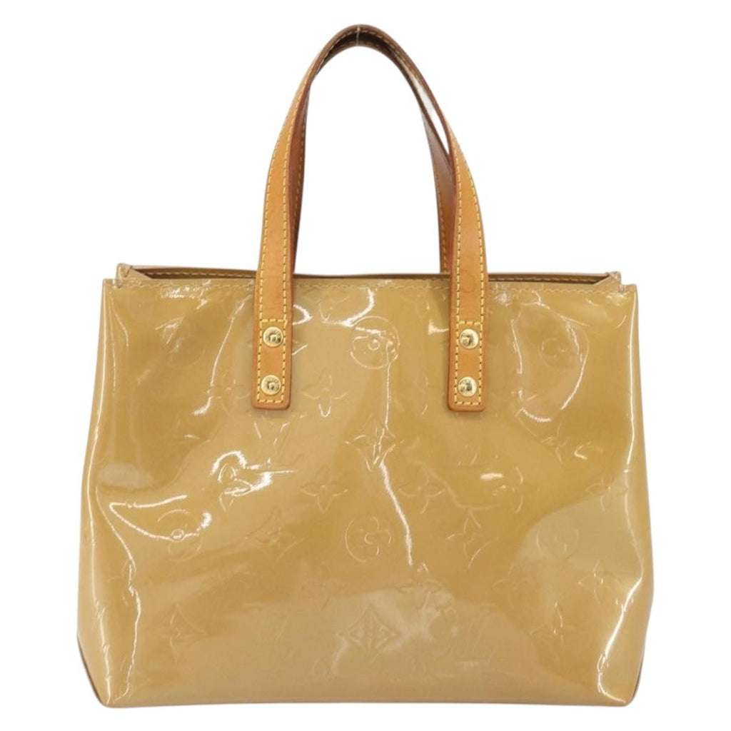 Louis Vuitton Reade Handbag Monogram Vernis Beige Patent_Leather Handbag