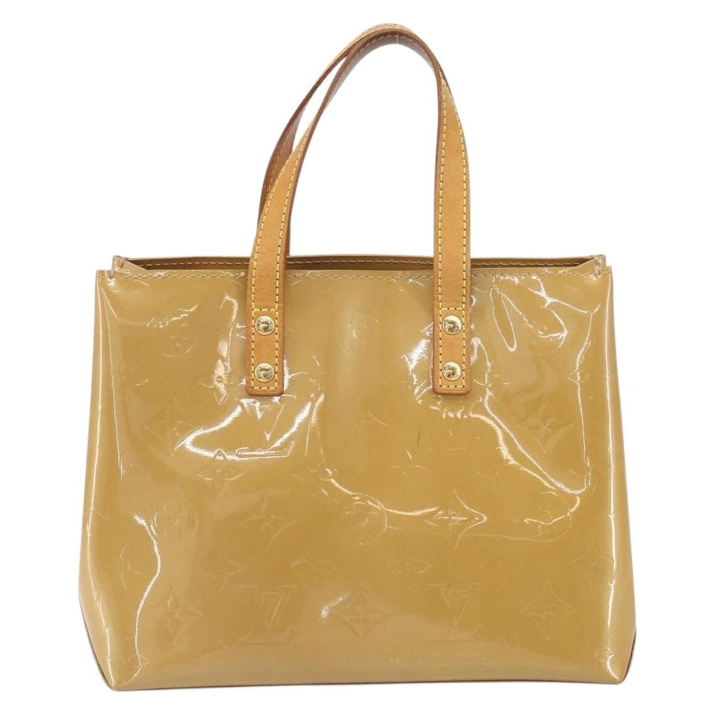 Louis Vuitton Reade Handbag Monogram Vernis Beige Patent_Leather Handbag