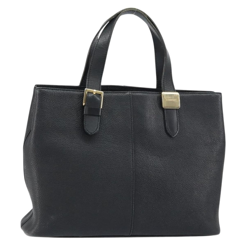 Burberry Vintage Handbag Leather Black Leather Handbag
