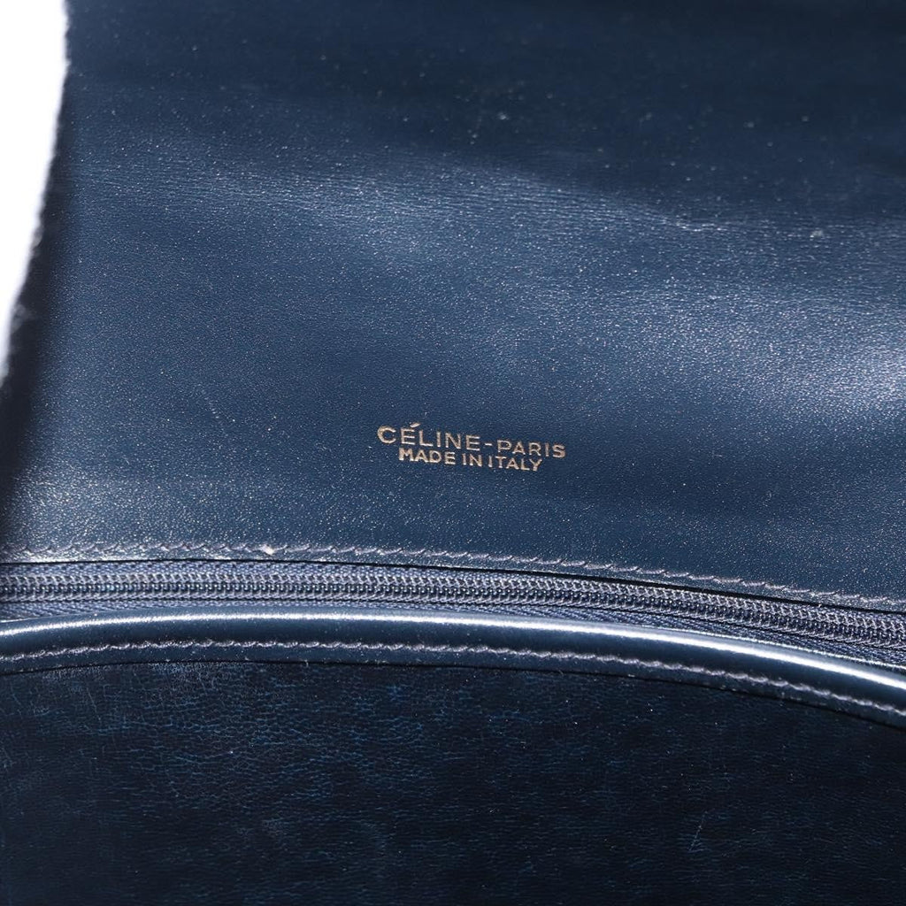 Celine C Sulky Shoulder Bag Canvas Navy Canvas Shoulder Bag Bag