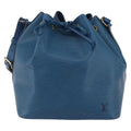 Louis Vuitton Petit Noe Handbag Epi Leather Blue Leather Shoulder Bag