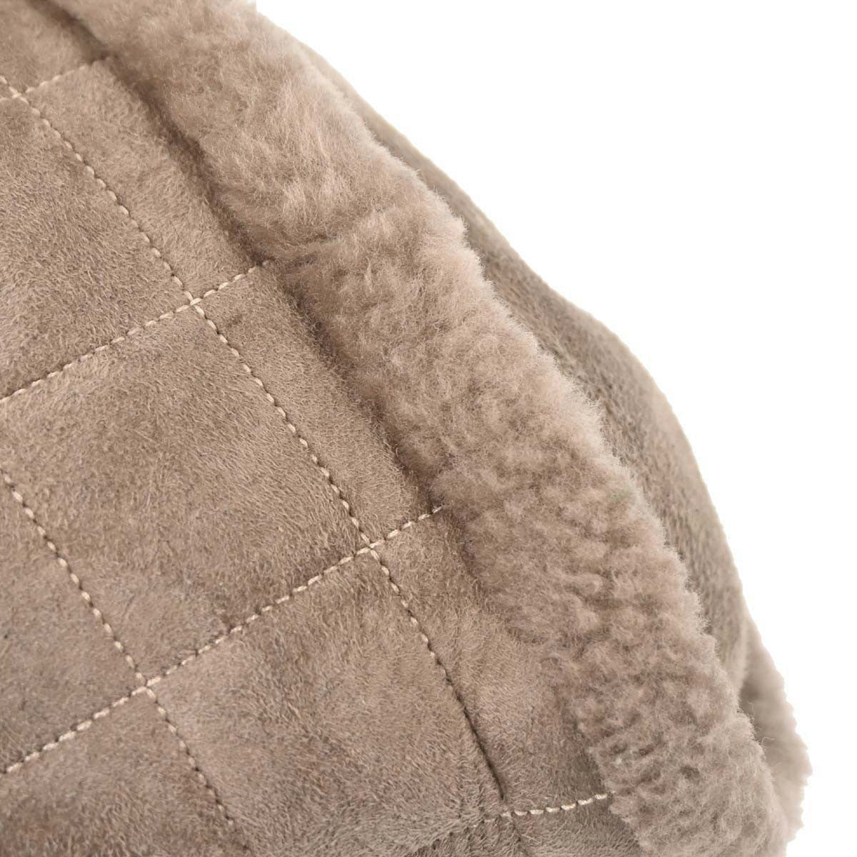 Chanel Vintage Embroidered Cc Chain Tote Quilted Suede And Shearling Brown Suede Tote Bag Bag