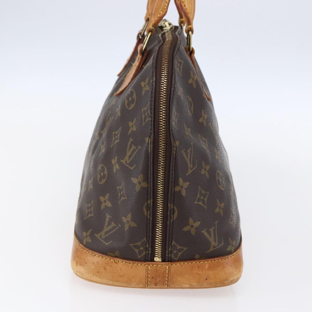 Louis Vuitton Vintage Alma Handbag Monogram Canvas Brown Canvas Handbag