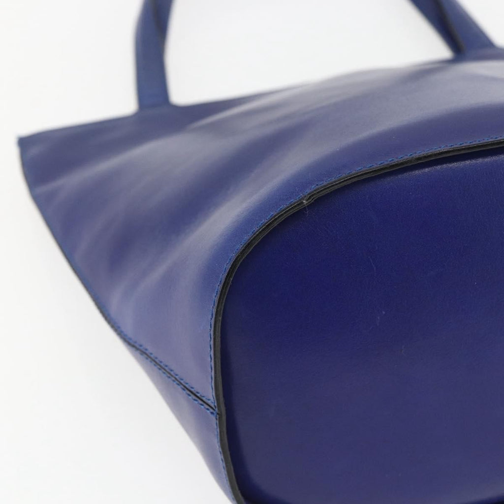 Celine Handbag Leather Blue Leather Handbag