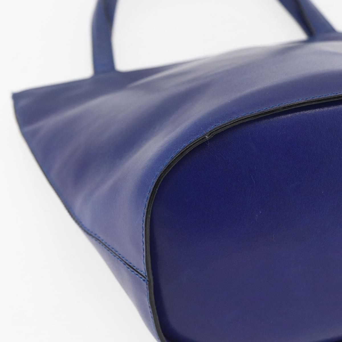 Celine Handbag Leather Blue Leather Handbag