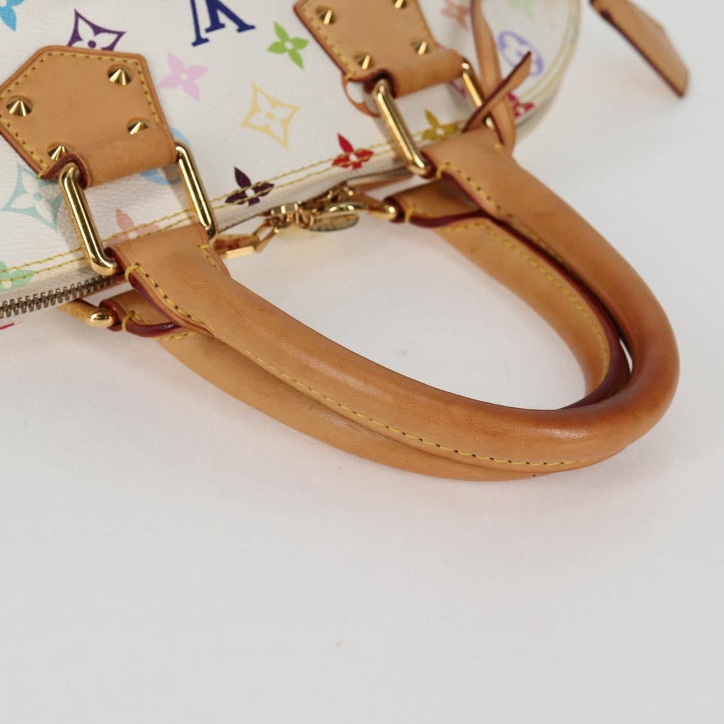 Louis Vuitton Alma Handbag Monogram Multicolor White Canvas Bag