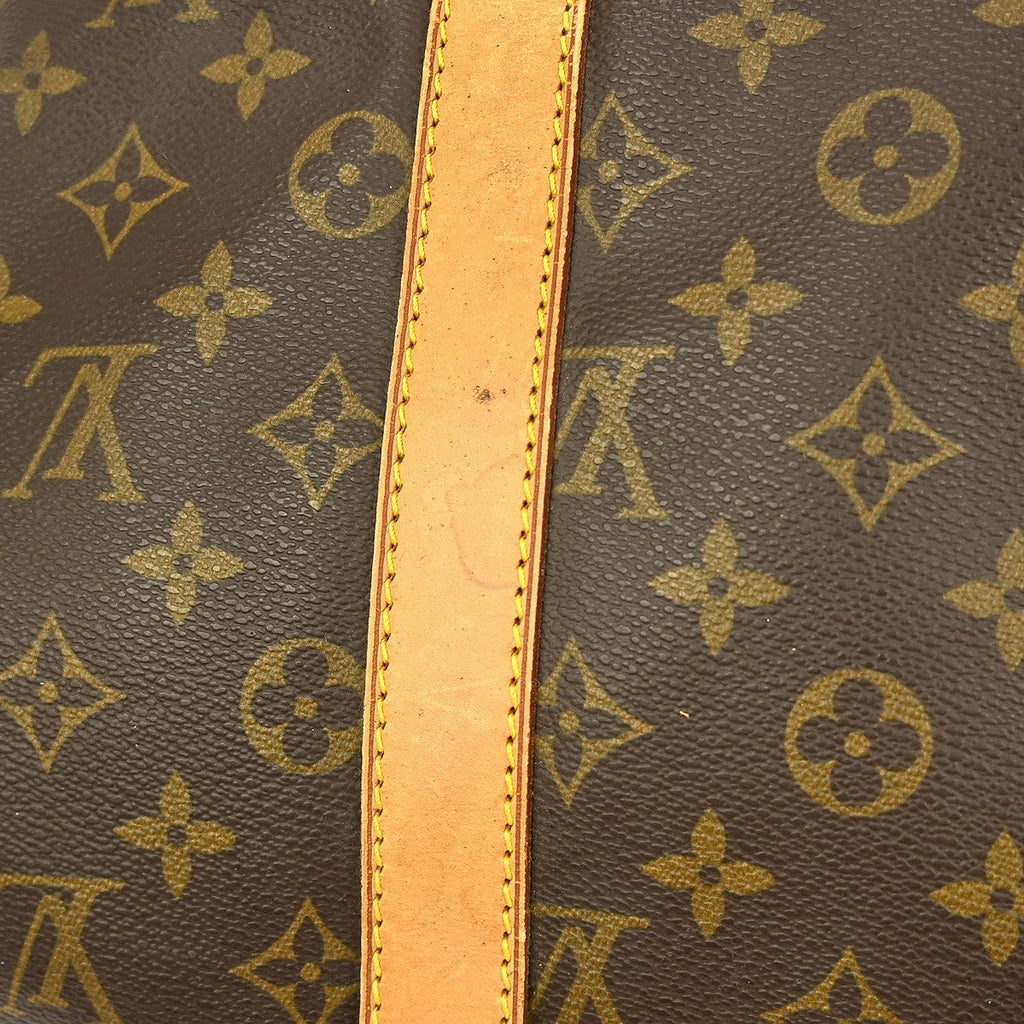 Louis Vuitton Keepall Bag Monogram Canvas Brown Canvas Travel Bag