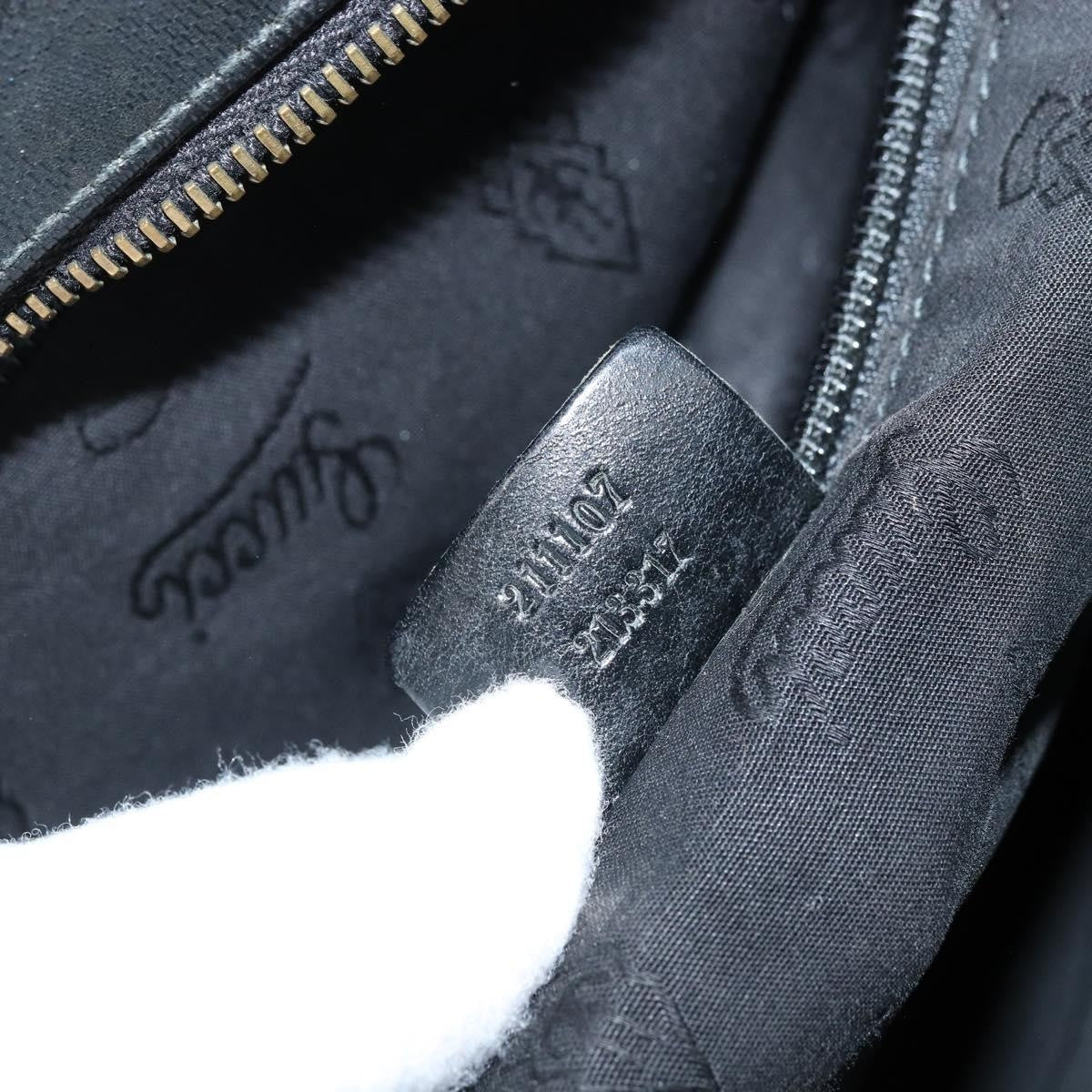 Gucci Zip Messenger Bag Gg Imprime Black Canvas Shoulder Bag Bag (Pre-Owned)