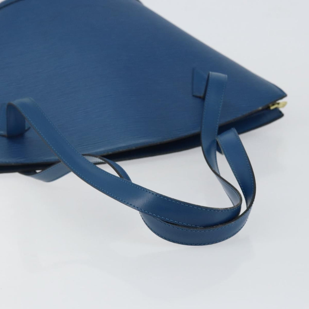 Louis Vuitton Saint Jacques Handbag Epi Leather Blue Leather Shoulder Bag