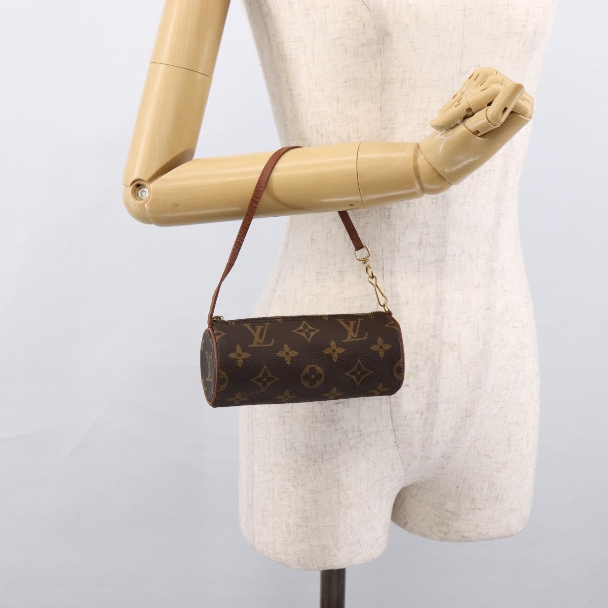 Louis Vuitton Papillon Pochette Monogram Canvas Brown Canvas Clutche & Pouche Bag