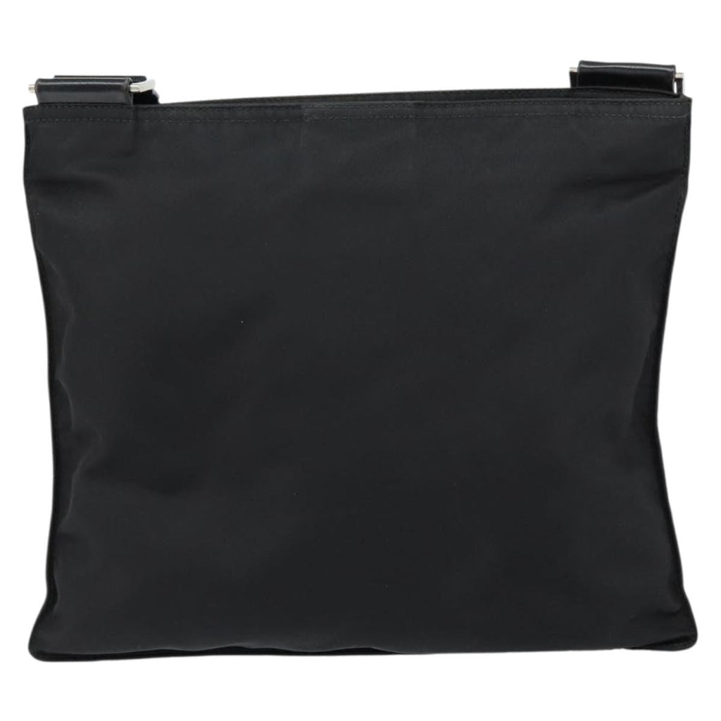 Prada Front Pocket Messenger Bag Tessuto Black Nylon Shoulder Bag Bag